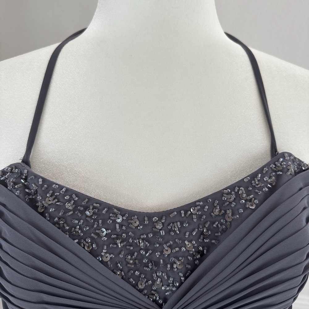 Alfred Angelo Gray Dress - Picture 4 of 9